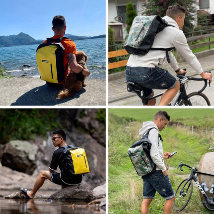 ROCKBROS Dry Bag wasserdicht Reiserucksack mit Vordertasche 20L (Fahrradtaschen) kaufen bei Linkreich – Jetzt entdecken!