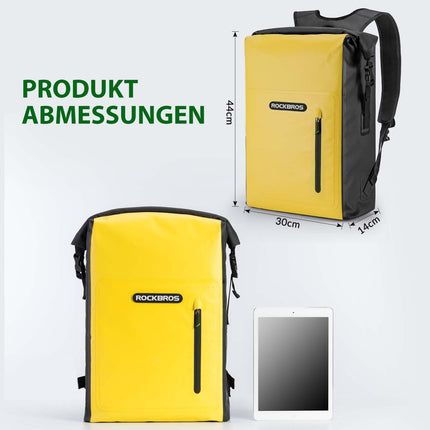 ROCKBROS Dry Bag wasserdicht Reiserucksack mit Vordertasche 20L (Fahrradtaschen) kaufen bei Linkreich – Jetzt entdecken!