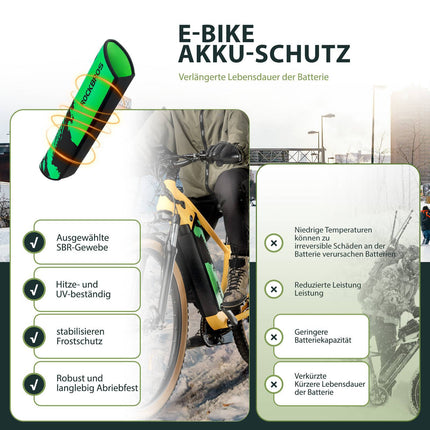 ROCKBROS E - Bike Akku Lackschutz für integrierte Ebike Rahmenakku Schutz vor Kälte () kaufen bei Linkreich – Jetzt entdecken!