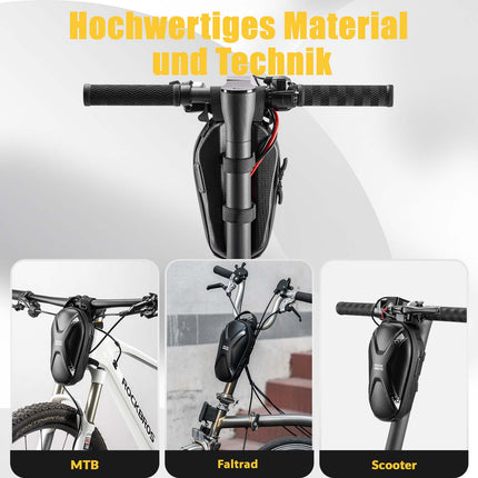 ROCKBROS E Scooter Lenkertasche Wasserdicht Vordertasche mit USB - Anschlüsse (Fahrradtaschen) kaufen bei Linkreich – Jetzt entdecken!