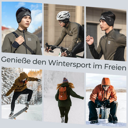 ROCKBROS Elastisches Winter Stirnband mit Klettverschluss Ohrenwärmer Unisex (Fahrrad Mütze) kaufen bei Linkreich – Jetzt entdecken!