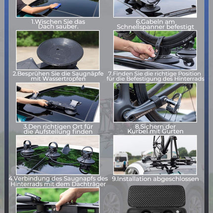 ROCKBROS Elektrischer Fahrradträger mit Saugnapf (Fahrrad Dachträger) kaufen bei Linkreich – Jetzt entdecken!
