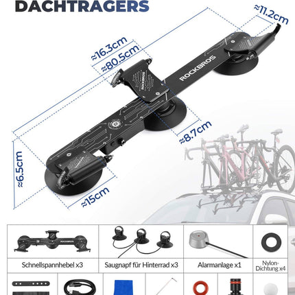 ROCKBROS Elektrischer Fahrradträger mit Saugnapf (Fahrrad Dachträger) kaufen bei Linkreich – Jetzt entdecken!