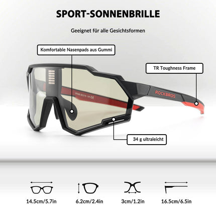 ROCKBROS elektronische Selbsttönend Brille intelligente Fahrradbrille (Fahrradbrille) kaufen bei Linkreich – Jetzt entdecken!
