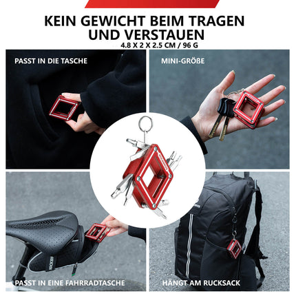 ROCKBROS Fahrrad 8 in 1 Reparatur - Werkzeug - Set Faltbares Reparaturset (Werkzeuge) kaufen bei Linkreich – Jetzt entdecken!
