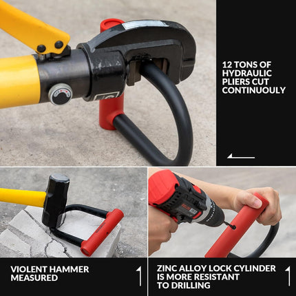 ROCKBROS Fahrrad Bügelschloss für Fahrräder & Motorräder aus legiertem (Fahrradschloss) kaufen bei Linkreich – Jetzt entdecken!