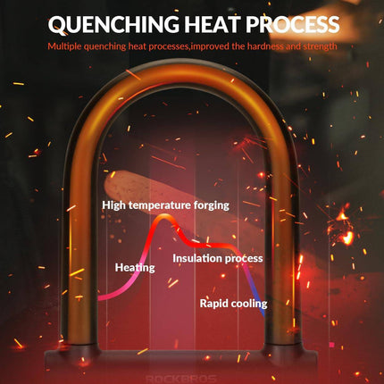 ROCKBROS Fahrrad Bügelschloss für Fahrräder & Motorräder aus legiertem (Fahrradschloss) kaufen bei Linkreich – Jetzt entdecken!