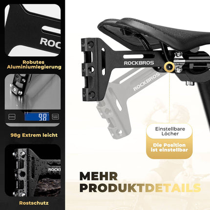 ROCKBROS Fahrrad Flaschenhalter Adapter Aluminum Einstellbar Halterung