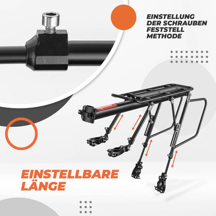 ROCKBROS Fahrrad Gepäckträger Verstellbar mit Schnellspanner Reflektor (Fahrradgepäckträger) kaufen bei Linkreich – Jetzt entdecken!