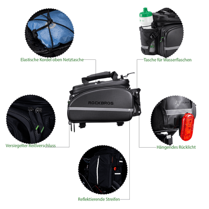 ROCKBROS Fahrrad Gepäckträgertasche 10 - 35L Wasserdicht Transporttasche (Fahrradtaschen) kaufen bei Linkreich – Jetzt entdecken!