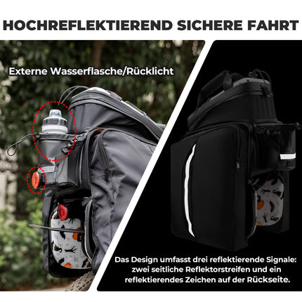 ROCKBROS Fahrrad Gepäckträgertasche 17 - 35L mit Regenhülle (Fahrradtaschen) kaufen bei Linkreich – Jetzt entdecken!