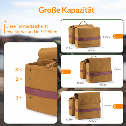 ROCKBROS Fahrrad Gepäckträgertasche mit Tragegriff 27L 3 Farbe (Fahrradtaschen) kaufen bei Linkreich – Jetzt entdecken!