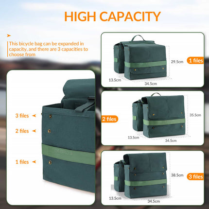 ROCKBROS Fahrrad Gepäckträgertasche mit Tragegriff 27L 3 Farbe (Fahrradtaschen) kaufen bei Linkreich – Jetzt entdecken!