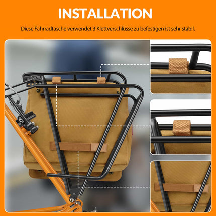 ROCKBROS Fahrrad Gepäckträgertasche mit Tragegriff 27L 3 Farbe (Fahrradtaschen) kaufen bei Linkreich – Jetzt entdecken!