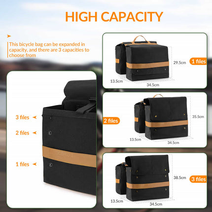 ROCKBROS Fahrrad Gepäckträgertasche mit Tragegriff 27L 3 Farbe (Fahrradtaschen) kaufen bei Linkreich – Jetzt entdecken!