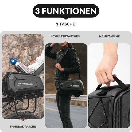 ROCKBROS Fahrrad Gepäckträgertasche Wasserdicht 9L mit Regenschutz und Schultergurt (Fahrradtaschen) kaufen bei Linkreich – Jetzt entdecken!