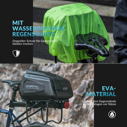 ROCKBROS Fahrrad Gepäckträgertasche Wasserdicht 9L mit Regenschutz und Schultergurt (Fahrradtaschen) kaufen bei Linkreich – Jetzt entdecken!