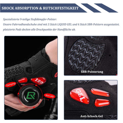 ROCKBROS Fahrrad Handschuhe Damen Herren Halbfinger Fahrradhandschuhe (Fahrradhandschuhe) kaufen bei Linkreich – Jetzt entdecken!