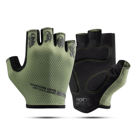 ROCKBROS Fahrrad Handschuhe Halbfinger rutschfest Stoßdämpfende Sommer (Fahrradhandschuhe) kaufen bei Linkreich – Jetzt entdecken!