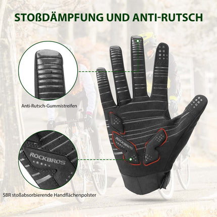 ROCKBROS Fahrrad Handschuhe Touchscreen - Design für Outdoor Aktivitäten Unisex (Fahrradhandschuhe) kaufen bei Linkreich – Jetzt entdecken!