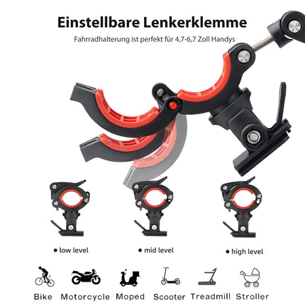 ROCKBROS Fahrrad Handyhalterung 360°Drehbar Motorrad Halterung (Fahrrad Handyhalterung) kaufen bei Linkreich – Jetzt entdecken!