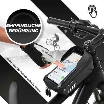 ROCKBROS Fahrrad Handytasche Handyhalterung mit Touchscreen 6.7 Zoll (Fahrradtaschen) kaufen bei Linkreich – Jetzt entdecken!
