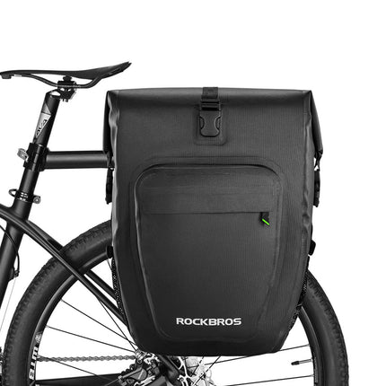 ROCKBROS Fahrrad hinter Gepäckträgertasche wasserdicht 20-27L für E-Bike/Rennrad/MTB