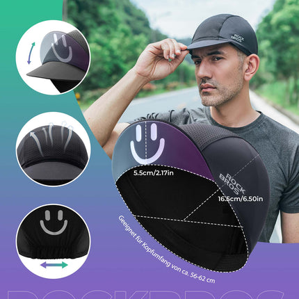 ROCKBROS Fahrrad Kappe Sommer Anti - Schweiß Leichte Radmütze Unisex (Fahrrad Mütze) kaufen bei Linkreich – Jetzt entdecken!