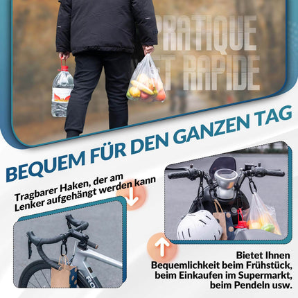 ROCKBROS Fahrrad Karabinerhaken Multifunktional mit Strapazierfähigem Gurt
