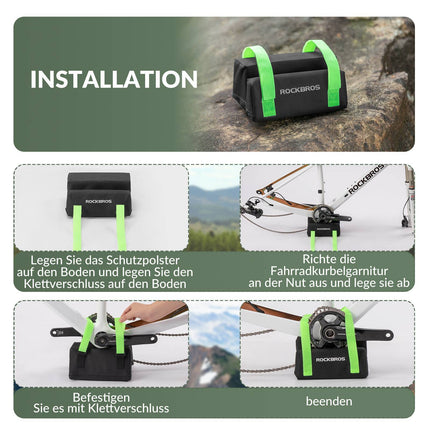 ROCKBROS Fahrrad Kettenradgarnitur Schutzpolster Fahrradzubehör Universal