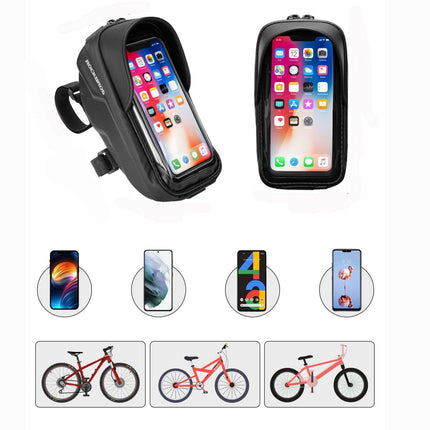 ROCKBROS Fahrrad Lenkertasche Handyhalterung mit TPU Touchscreen (Fahrradtaschen) kaufen bei Linkreich – Jetzt entdecken!