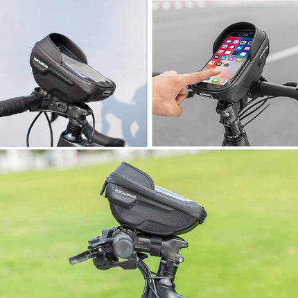 ROCKBROS Fahrrad Lenkertasche Handyhalterung mit TPU Touchscreen (Fahrradtaschen) kaufen bei Linkreich – Jetzt entdecken!
