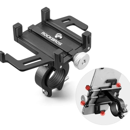 ROCKBROS Fahrrad Motorrad Handyhalterung mit 360 Rotation Clip