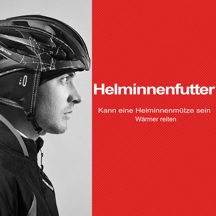 ROCKBROS Fahrrad Mütze Wintermütze mit Brille-Loch Winddicht Helmmütze