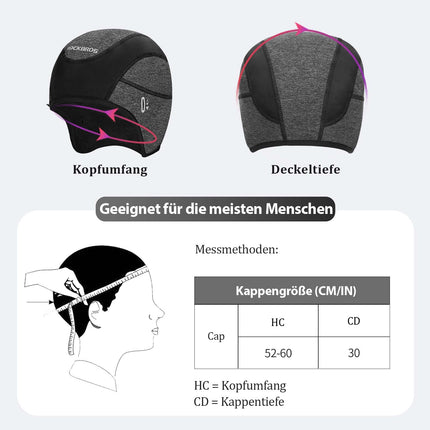 ROCKBROS Fahrrad Mütze Wintermütze mit Brille - Loch Winddicht Helmmütze (Fahrrad Mütze) kaufen bei Linkreich – Jetzt entdecken!