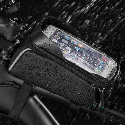 ROCKBROS Fahrrad Oberrohrtasche 6,5 Zoll Touchscreen Wasserdicht (Motorradtaschen) kaufen bei Linkreich – Jetzt entdecken!