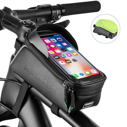 ROCKBROS Fahrrad Oberrohrtasche 6,5 Zoll Touchscreen Wasserdicht (Motorradtaschen) kaufen bei Linkreich – Jetzt entdecken!