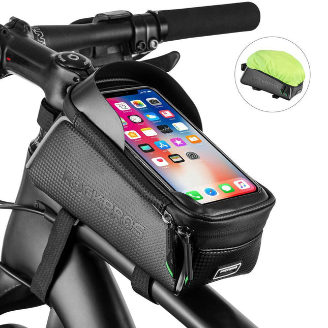ROCKBROS Fahrrad Oberrohrtasche 6,5 Zoll Touchscreen Wasserdicht (Motorradtaschen) kaufen bei Linkreich – Jetzt entdecken!
