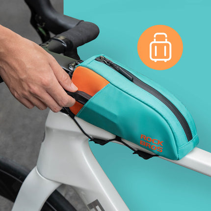 ROCKBROS Fahrrad Oberrohrtasche Schnellverschlussschnalle & Bungee - Seil - Fixierung 0,8L (Fahrradtaschen) kaufen bei Linkreich – Jetzt entdecken!