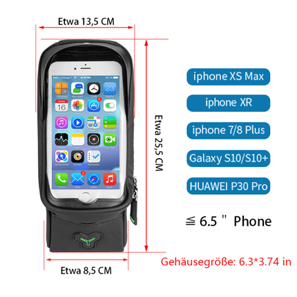 ROCKBROS Fahrrad Oberrohrtasche Wasserdicht Handytasche mit Touchscreen (Fahrradtaschen) kaufen bei Linkreich – Jetzt entdecken!