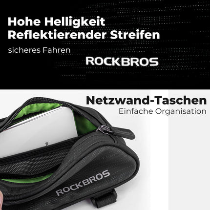 ROCKBROS Fahrrad Oberrohrtasche/Satteltasche 1,1L mit Innenfächern (Fahrradtaschen) kaufen bei Linkreich – Jetzt entdecken!