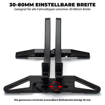 ROCKBROS Fahrrad Parkständer, verstellbare Fahrradständer für 26–80 mm
