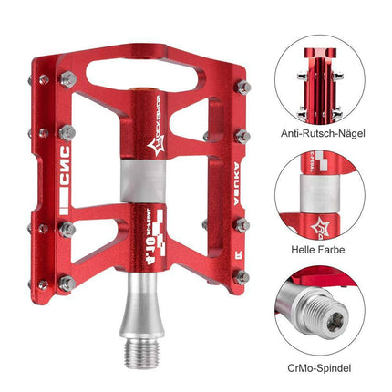 ROCKBROS Fahrrad Pedale 9/16 für MTB/BMX/Rennrad 4 Sealed Bearings (Fahrradpedale) kaufen bei Linkreich – Jetzt entdecken!