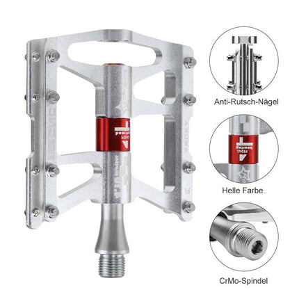 ROCKBROS Fahrrad Pedale 9/16 für MTB/BMX/Rennrad 4 Sealed Bearings (Fahrradpedale) kaufen bei Linkreich – Jetzt entdecken!