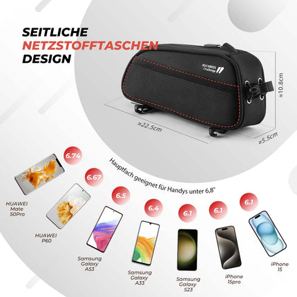 ROCKBROS Fahrrad Rahmentasche 1.3L MTB Oberrohrtasche Schwarz (Fahrradtaschen) kaufen bei Linkreich – Jetzt entdecken!