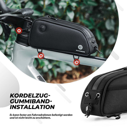 ROCKBROS Fahrrad Rahmentasche 1.3L MTB Oberrohrtasche Schwarz (Fahrradtaschen) kaufen bei Linkreich – Jetzt entdecken!