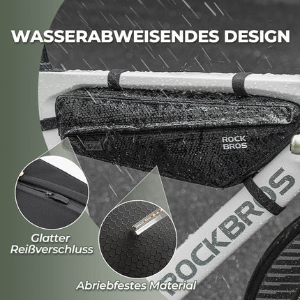 ROCKBROS Fahrrad Rahmentasche Dreiecktasche Wasserabweisend 2,9L Schwarz (Fahrradtaschen) kaufen bei Linkreich – Jetzt entdecken!