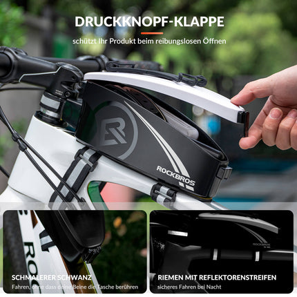 ROCKBROS Fahrrad Rahmentasche Oberrohrtasche mit Regenschutz (Fahrradtaschen) kaufen bei Linkreich – Jetzt entdecken!