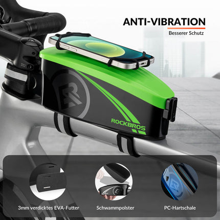 ROCKBROS Fahrrad Rahmentasche Oberrohrtasche mit Regenschutz (Fahrradtaschen) kaufen bei Linkreich – Jetzt entdecken!