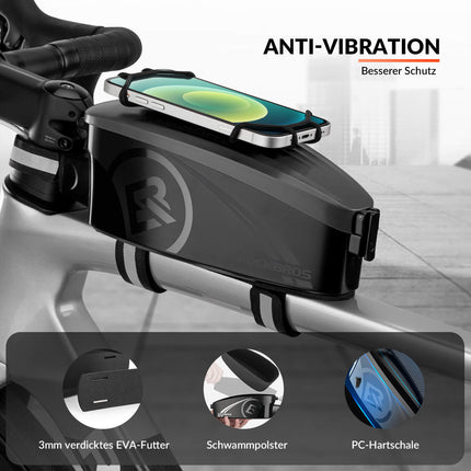 ROCKBROS Fahrrad Rahmentasche Oberrohrtasche mit Regenschutz (Fahrradtaschen) kaufen bei Linkreich – Jetzt entdecken!